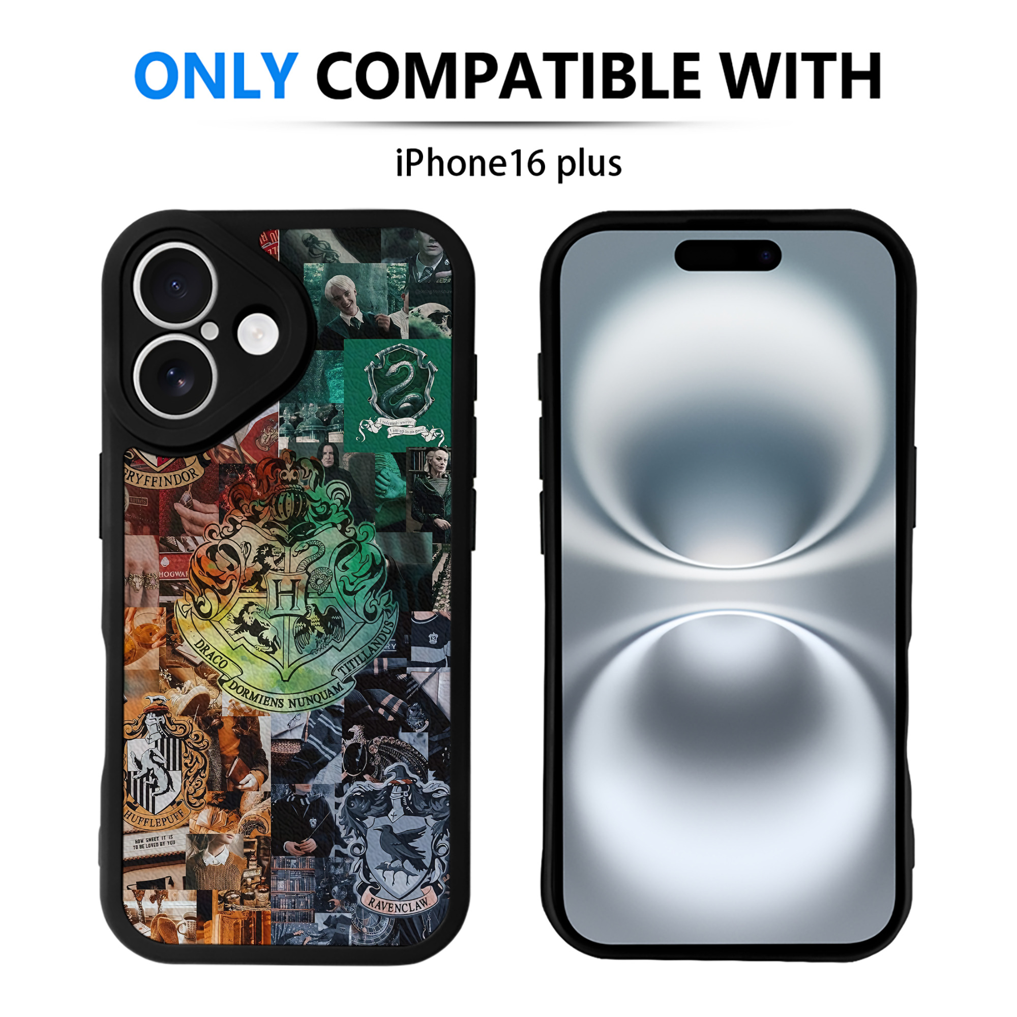 （画像用） Harry Potter ハリー・ポッターシリーズ 【iPhone 16シリーズ対応】シリコンスマホケース（レザー調） 材質：シリコン